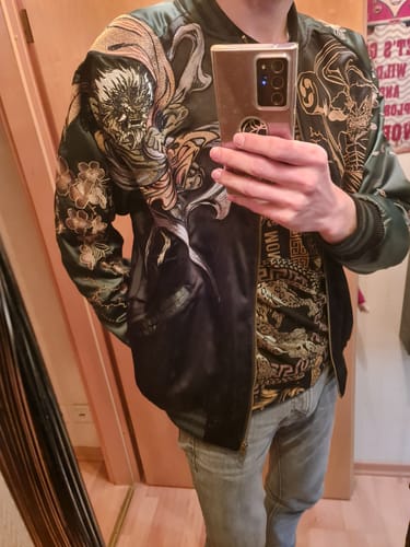 Customer photo review of Raijin & Fujin Sukajan Souvenir Jacket