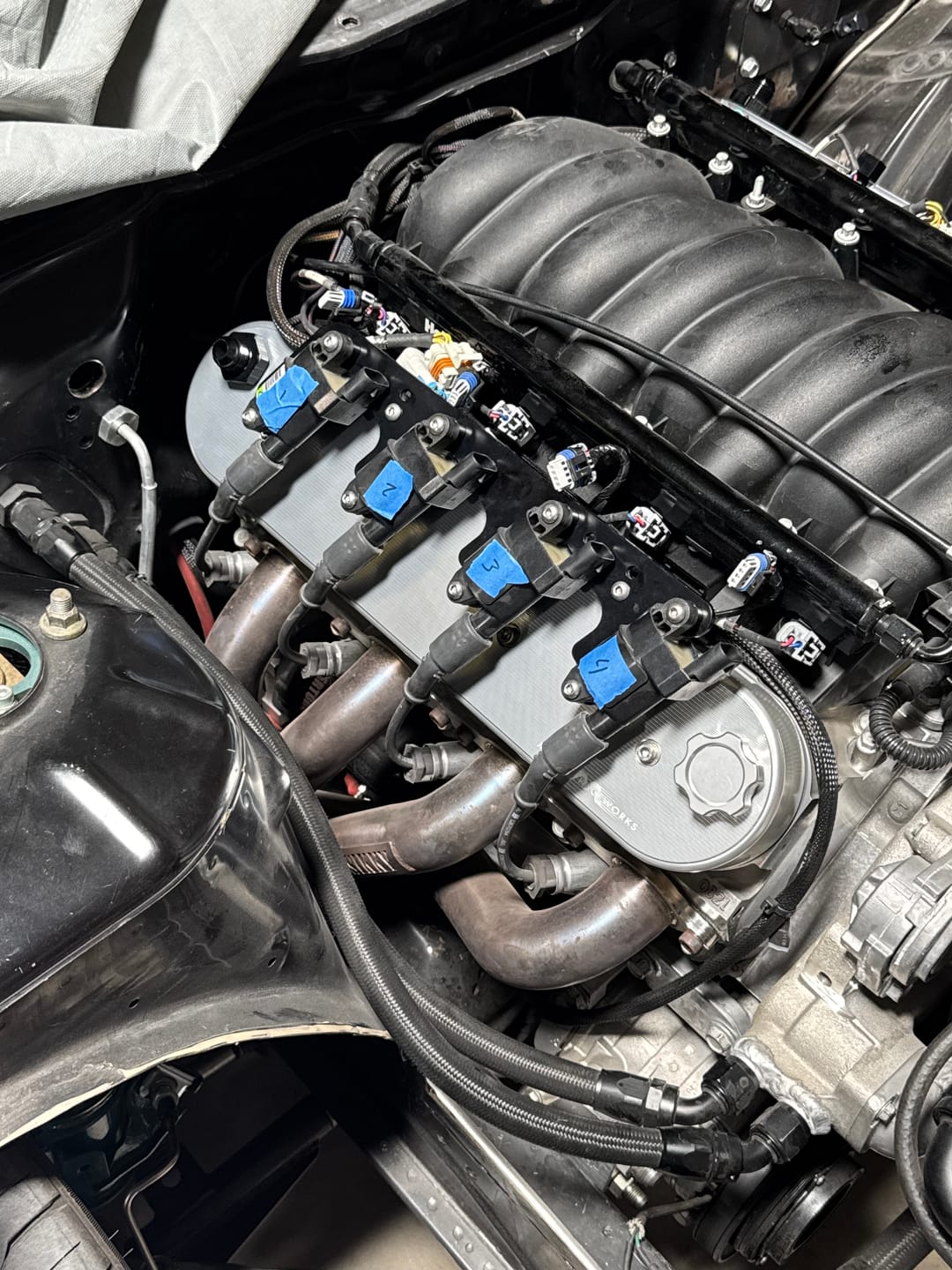 Customer photo review of Motion Raceworks Clear Anodized Billet LS Valve Covers 10-120CLR