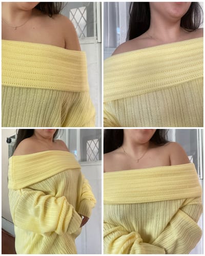 Customer photo review of SWEATER LINA AMARILLO