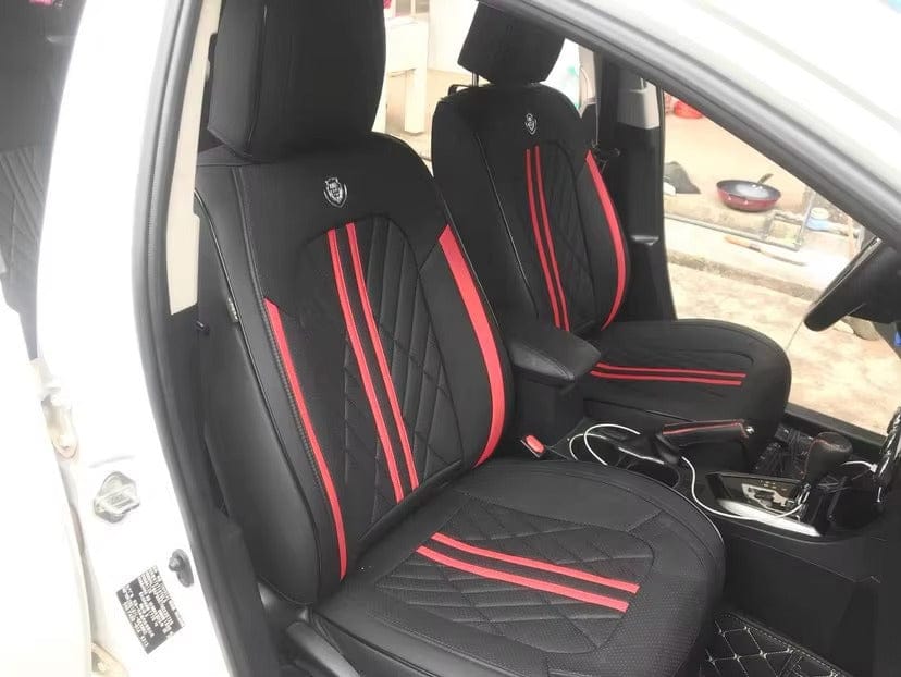 Customer photo review of Grey & Black Seat Cover