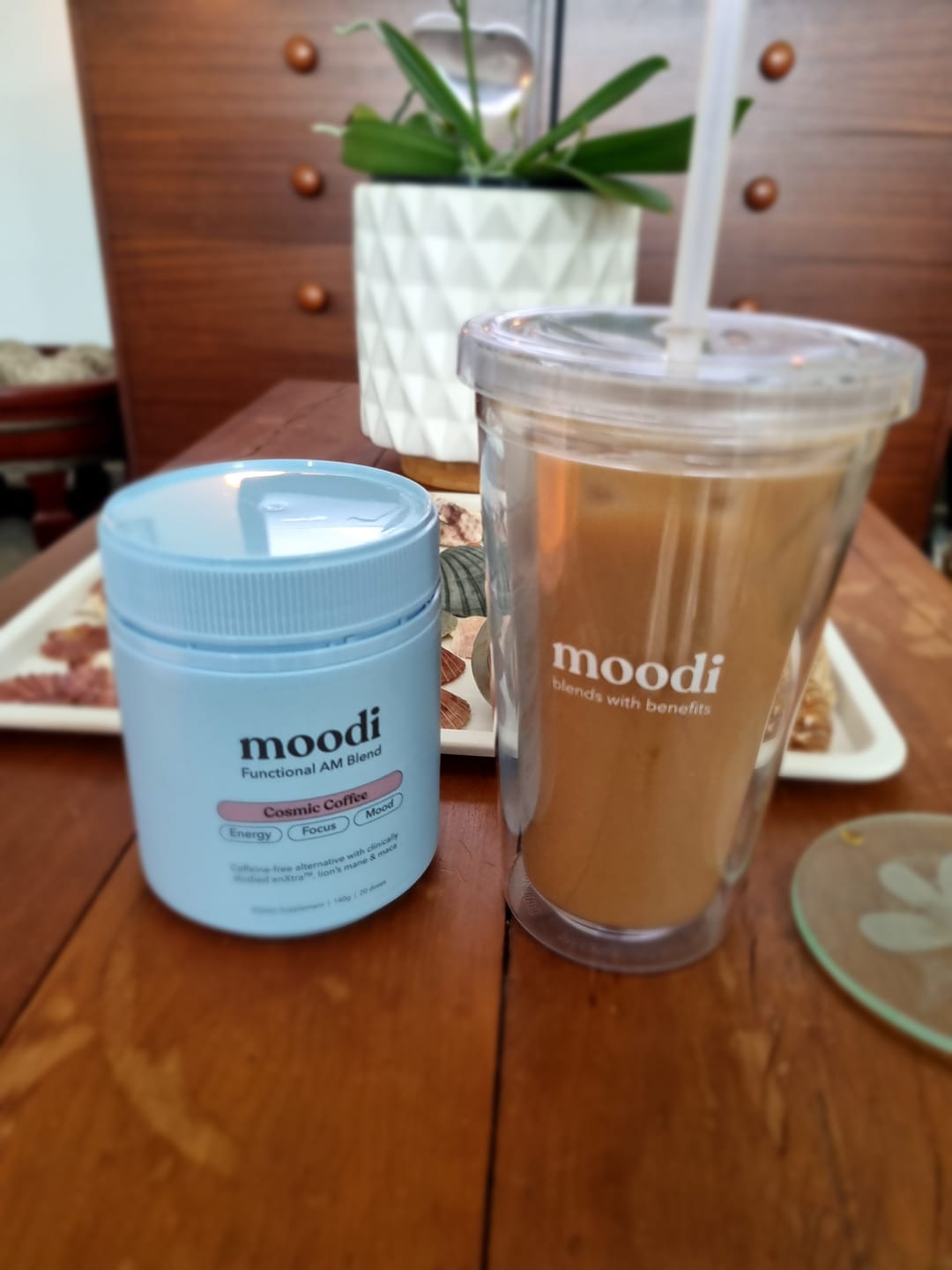 Customer photo review of Blends with Benefits Tumbler