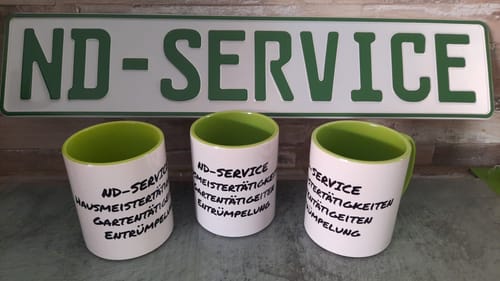 Customer photo review of TassenExpress - Becher Keramik Tasse mit Logo bedruckt 325ml Firmenlogo