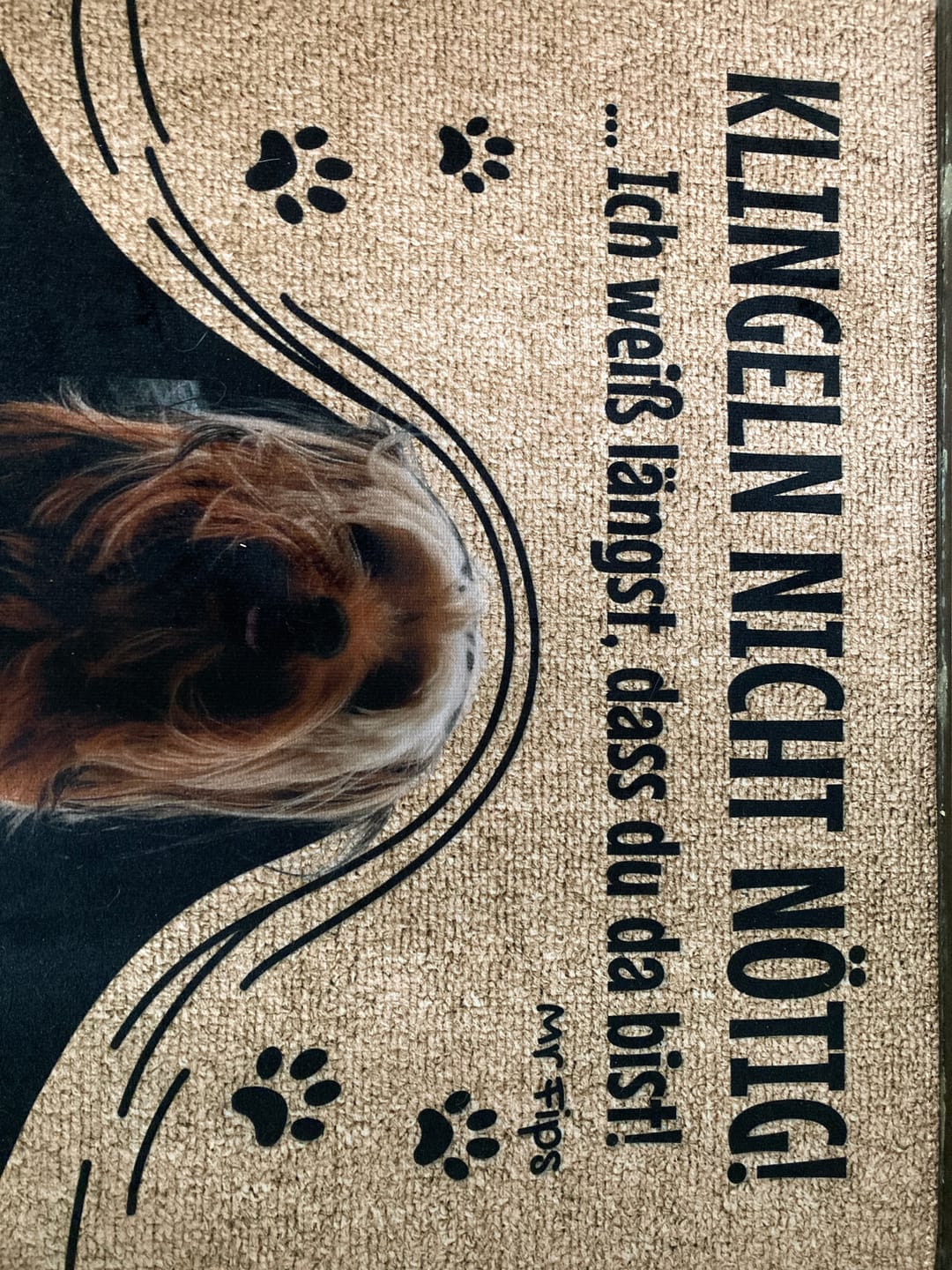 Customer photo review of Klingeln nicht nötig - Individuelle Fußmatte
