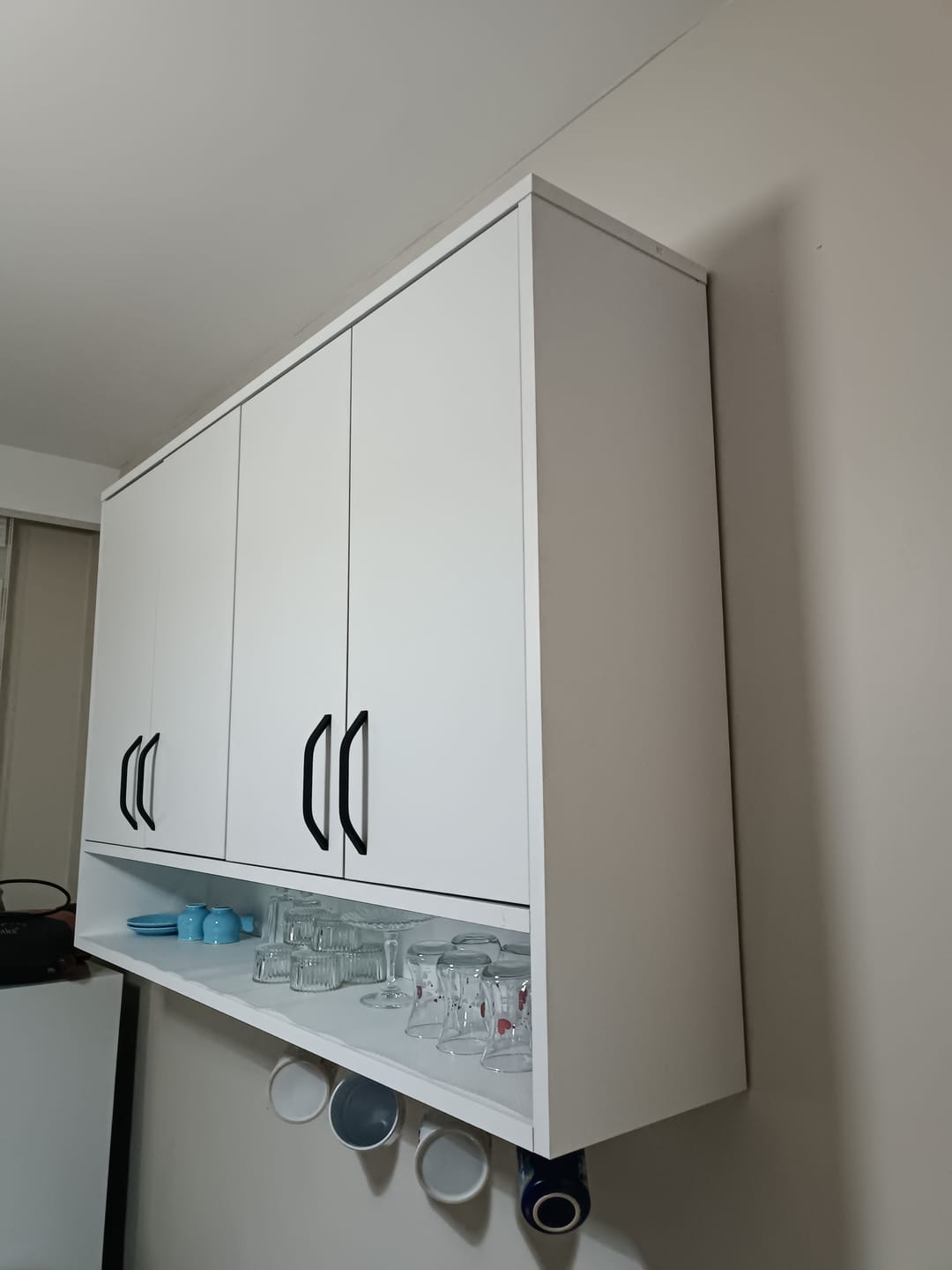 Customer photo review of Rani JE199 Kahve Köşesi Çok Amaçlı Dolap Üst Modül Mutfak Rafı Beyaz