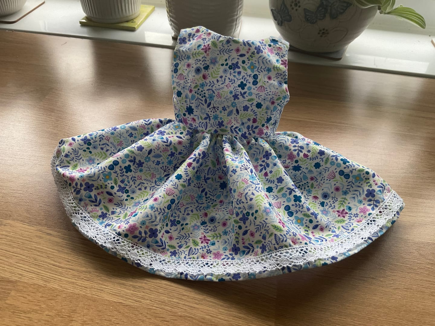 Customer photo review of Spring Floral Rose & Hubble Cotton Poplin Fabric