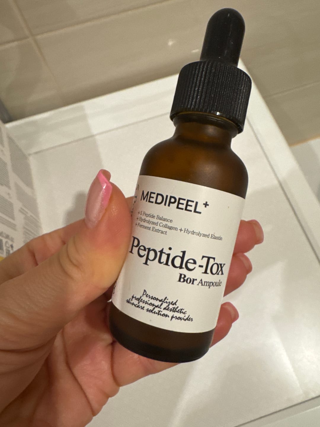 Customer photo review of Liftinga ampula ar peptīdu kompleksu Medi-Peel Peptide-Tox Bor Ampoule