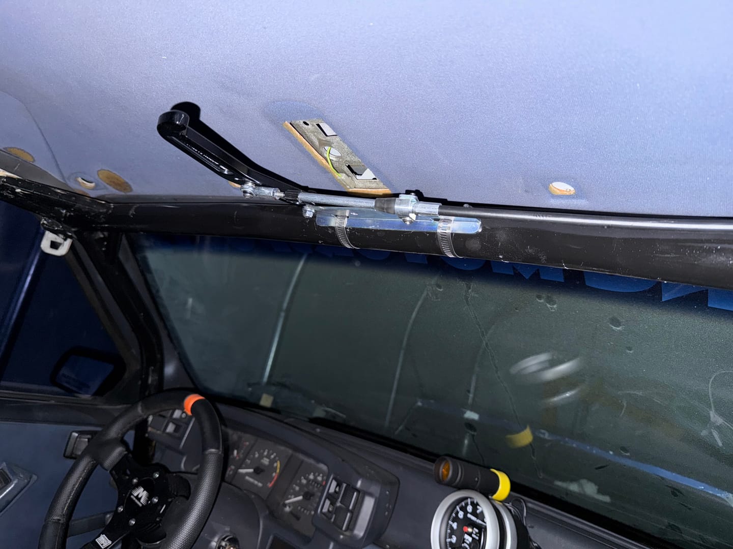 Customer photo review of Motion Raceworks Black Billet Parachute Handle Release Lever & Cable Mount Kit 14-020BLK
