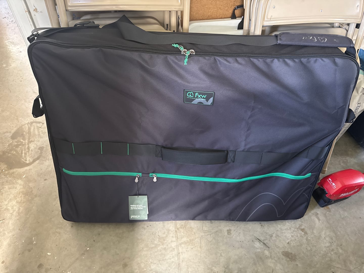 Customer photo review of Storage Bag for Storing & Carrying Playpen-Fits 8 Panels