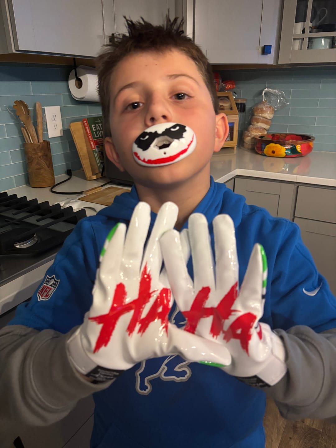Customer photo review of Officially Licensed Hexa-Flow™ Mouthguard - The Joker