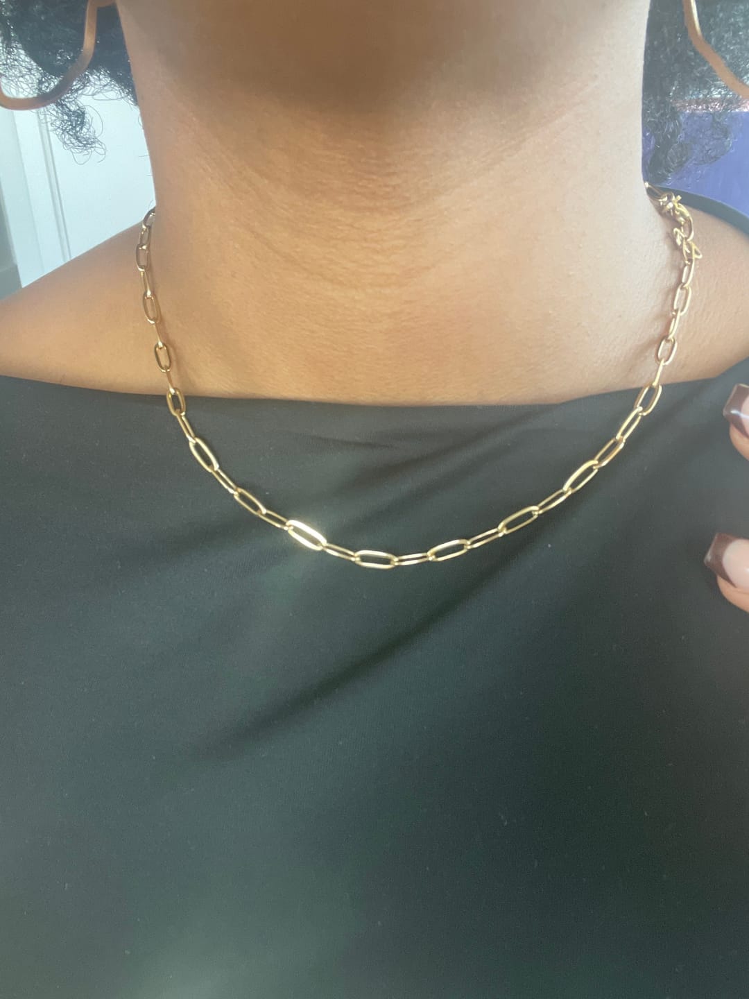 Customer photo review of Paperclip Necklace