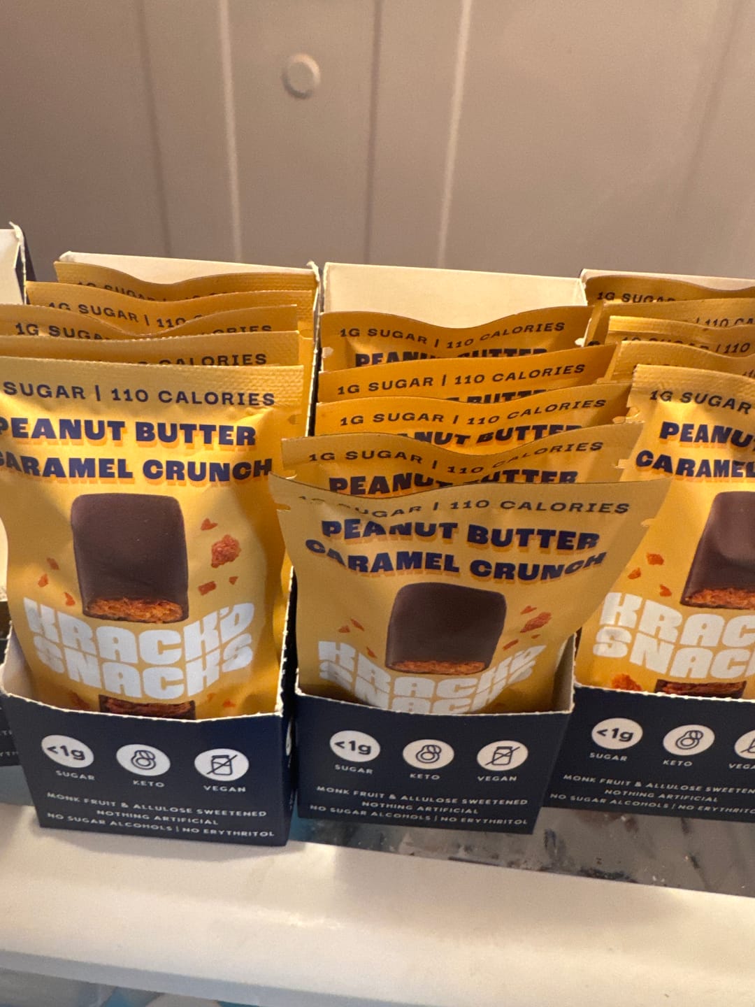 Customer photo review of Dark Chocolate Peanut Butter Caramel Crunch
