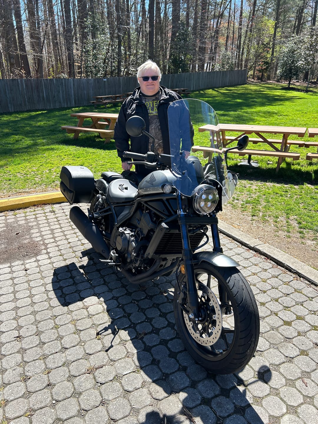 Customer photo review of 28L - Pantheon Medium Quick Mount Honda Rebel 1100 Motorcycle Saddlebags