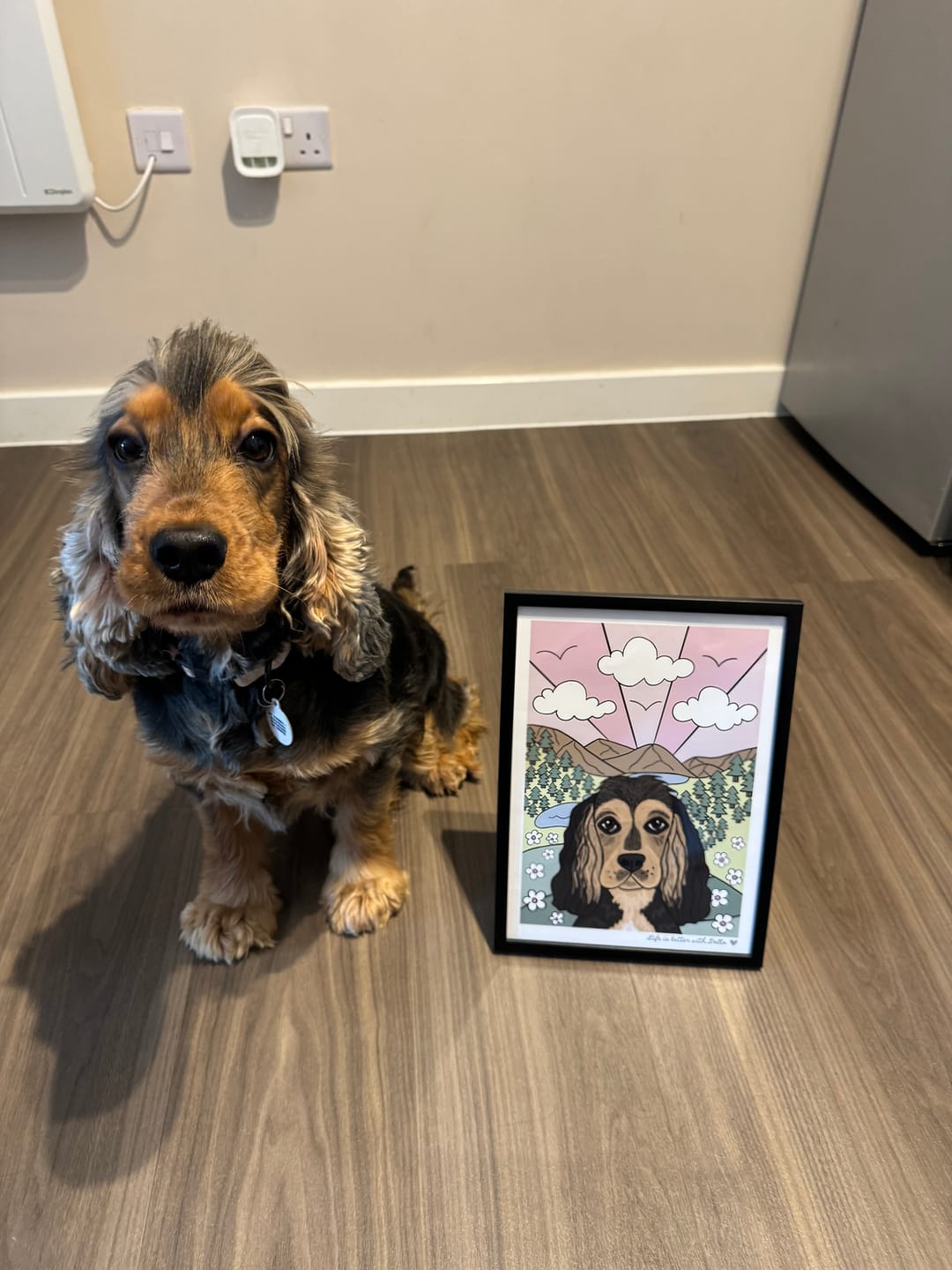 Customer photo review of Personalised Life is Better Print