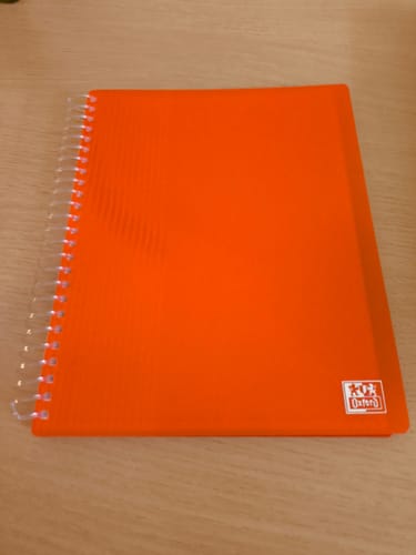 Avis photo d'un client sur OXFORD Porte fiches bristol A5 School Life # 80 vues / 40 pochettes - Rouge