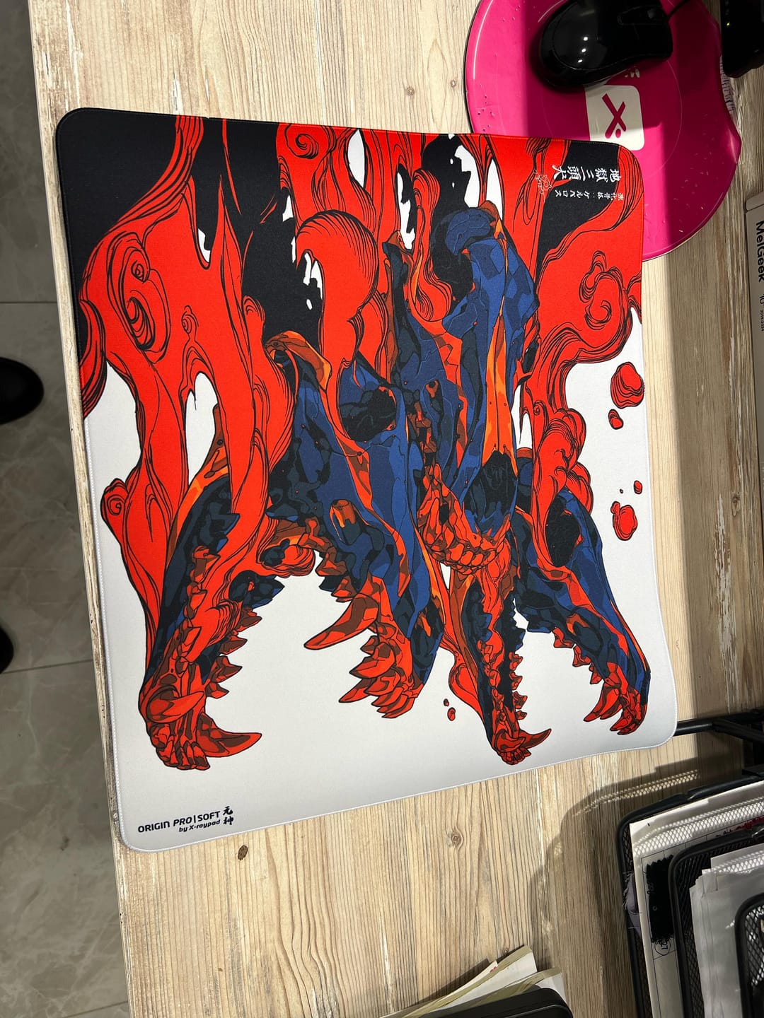 Customer photo review of X-Raypad Origin Pro Cerberus Mousepad