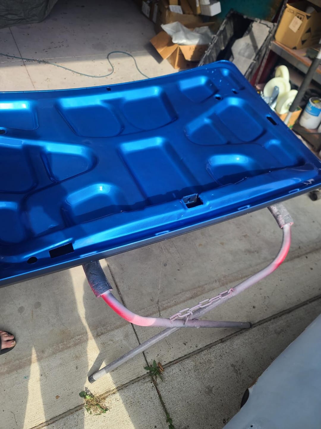 Customer photo review of Liberty Blue Paint Basecoat Midcoat