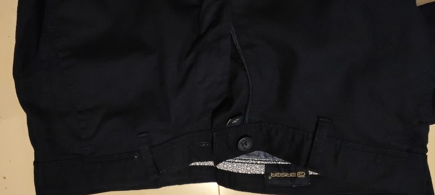 Customer photo review of Kansas - Blue Trouser For Men | Ariser