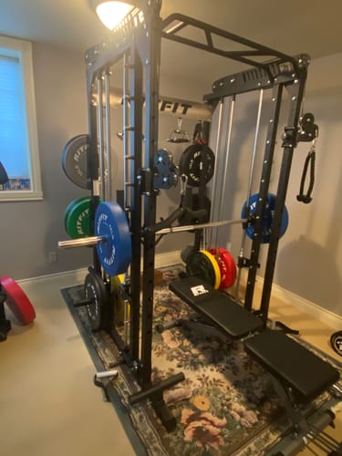 Customer photo review of RitFit M1 2.0 Smith Machine Home Gym Package Comprehensive All-In-One Workout System