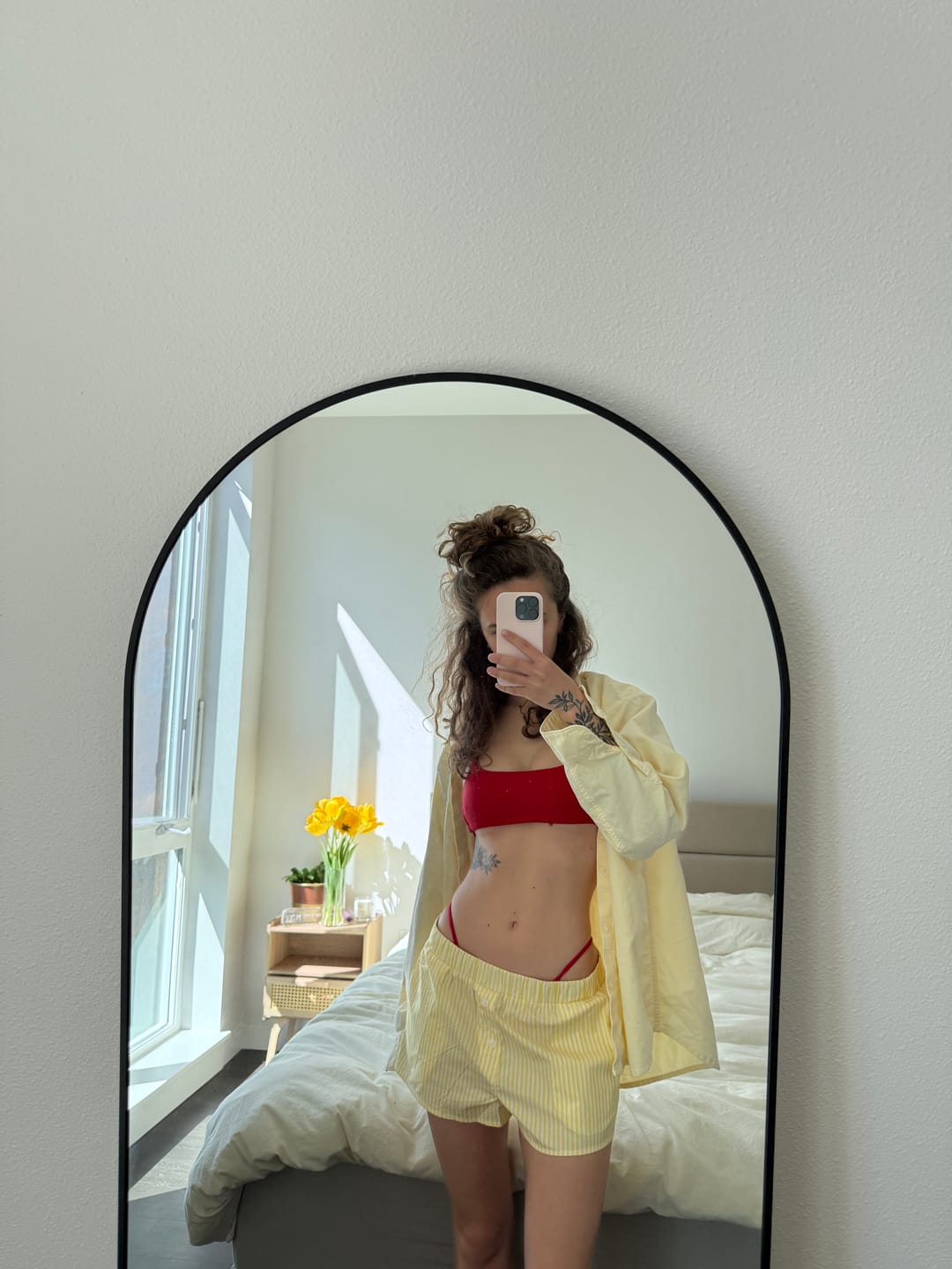 Customer photo review of Capri Top - Ember Red