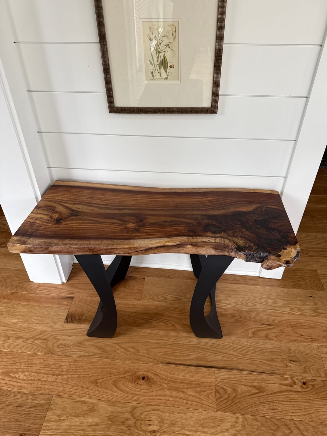 Customer photo review of Bench Legs 105 Cleo 16H Metal Handmade Furniture