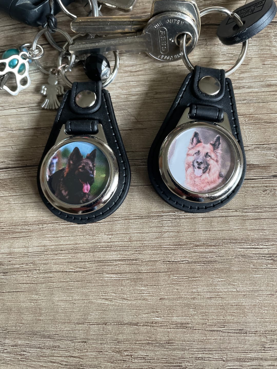Customer photo review of Schlüsselanhänger-Bundle Rund 3x dein Foto für nur 19,90 €