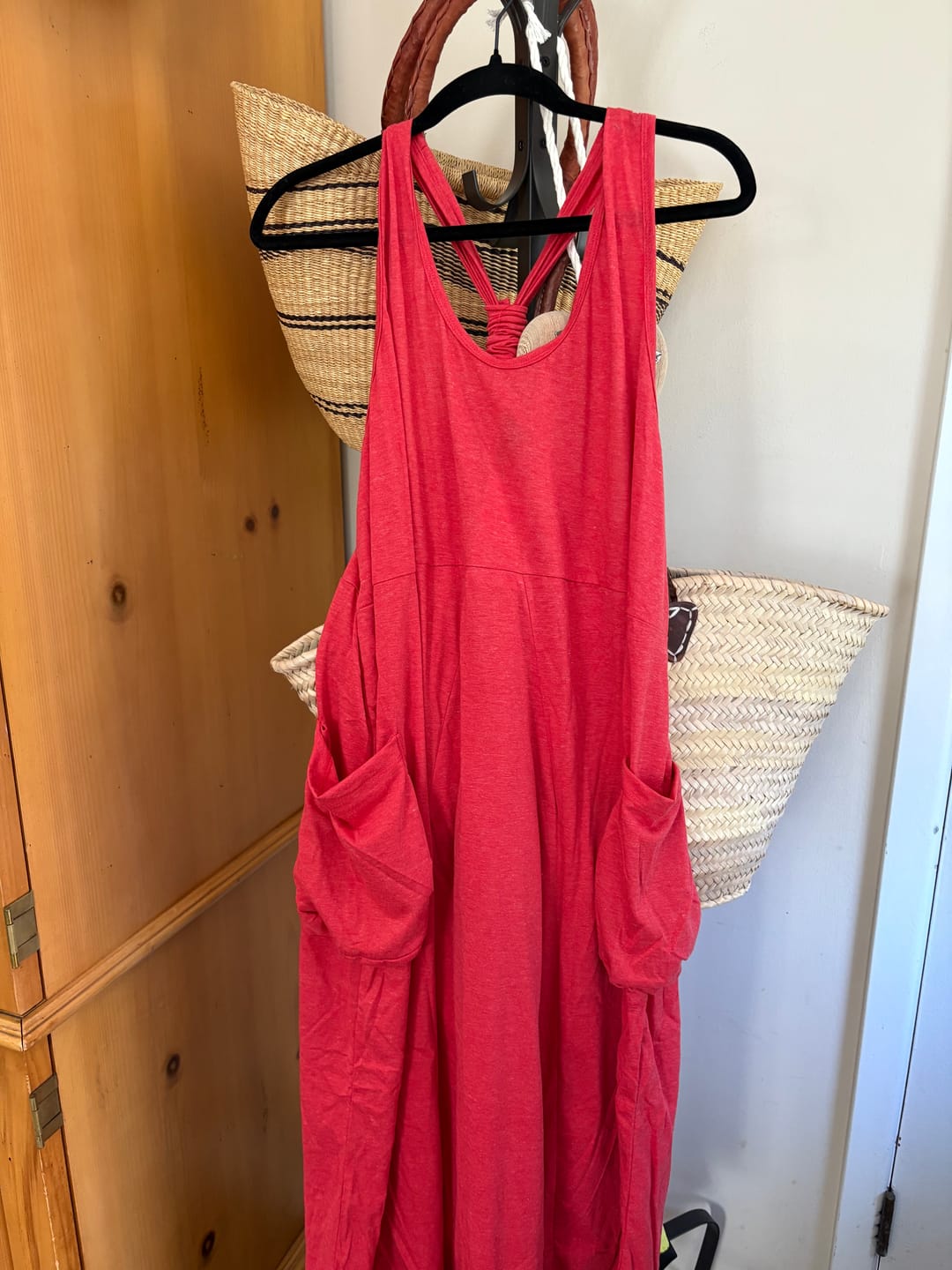 Customer photo review of Cotton Dress Mahika Blood Orange