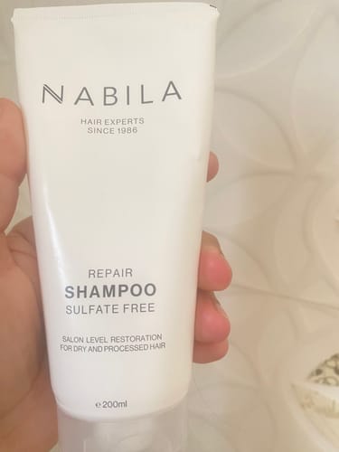 Customer photo review of NABILA Hair Repair Shampoo Sulfate-Free 200ml