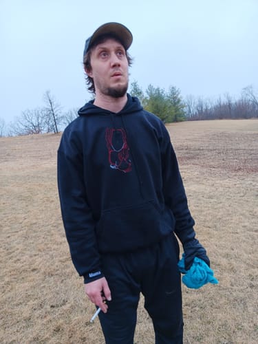 Customer photo review of Soulmate Custom Embroidered Photo Hoodie