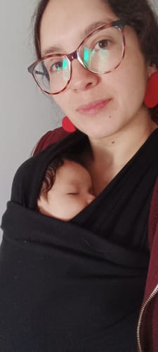 Customer photo review of Fular Neko Slings Semi Elástico