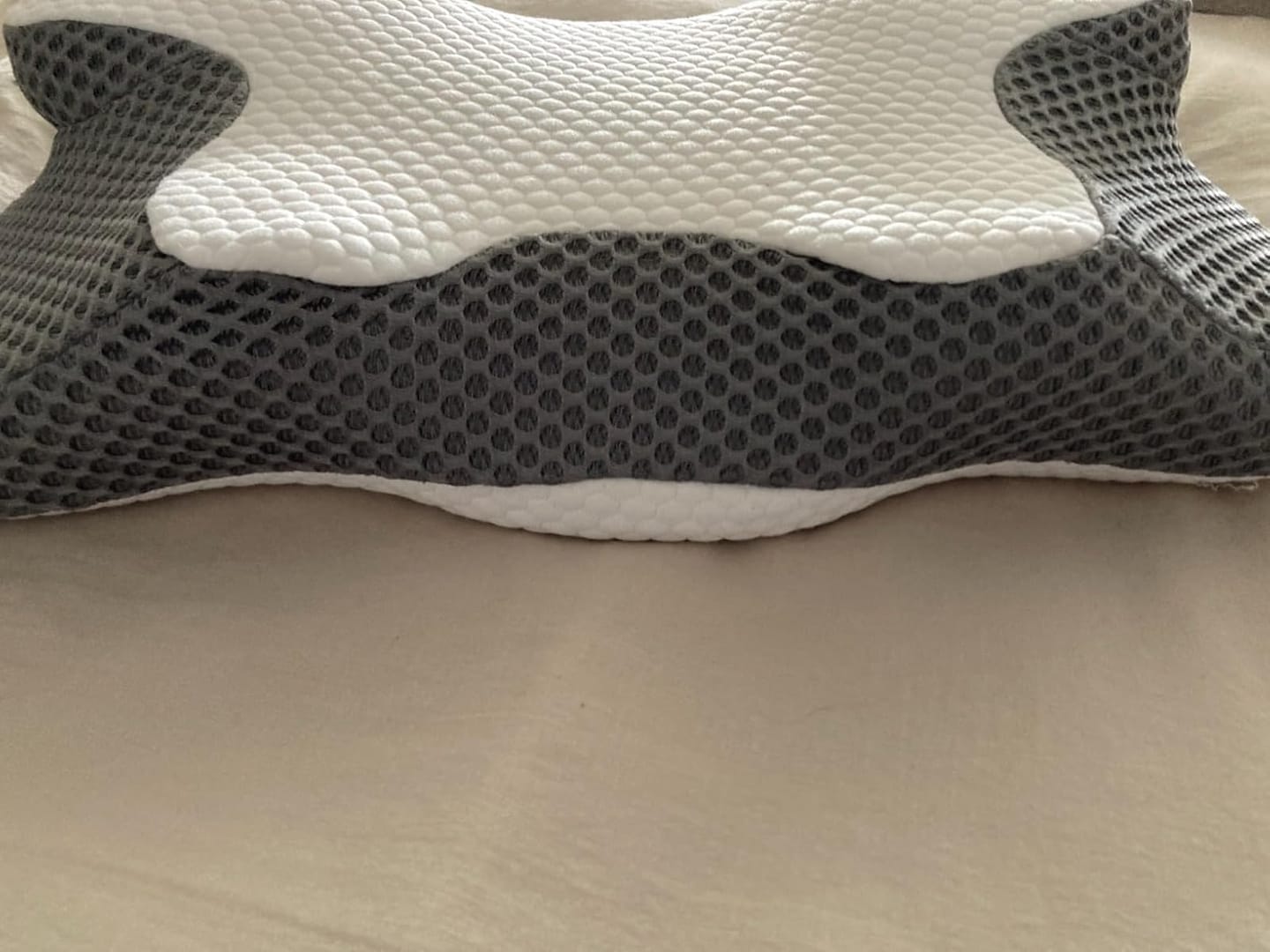 Customer photo review of Breeze® Cervical Pillow - Orthopaedic Contour Shaped Memory Foam | Cooling