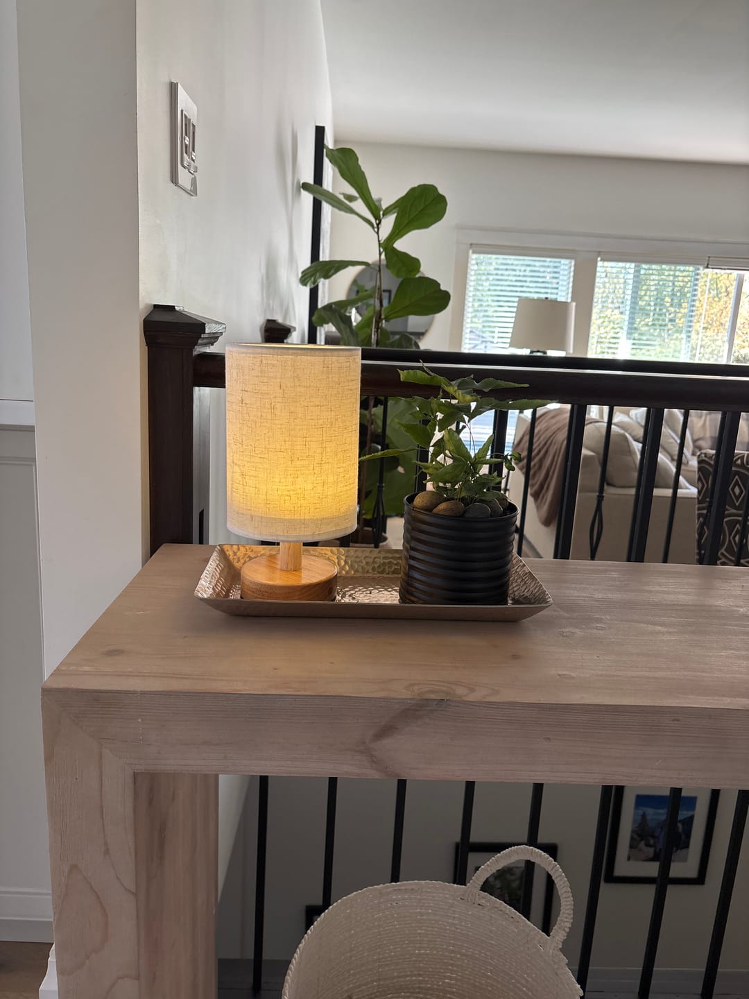 Customer photo review of Nordic Linen Table Lamp