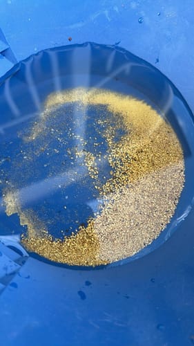 Customer photo review of Mini Cleanup Gold Sluice 6 inch wide