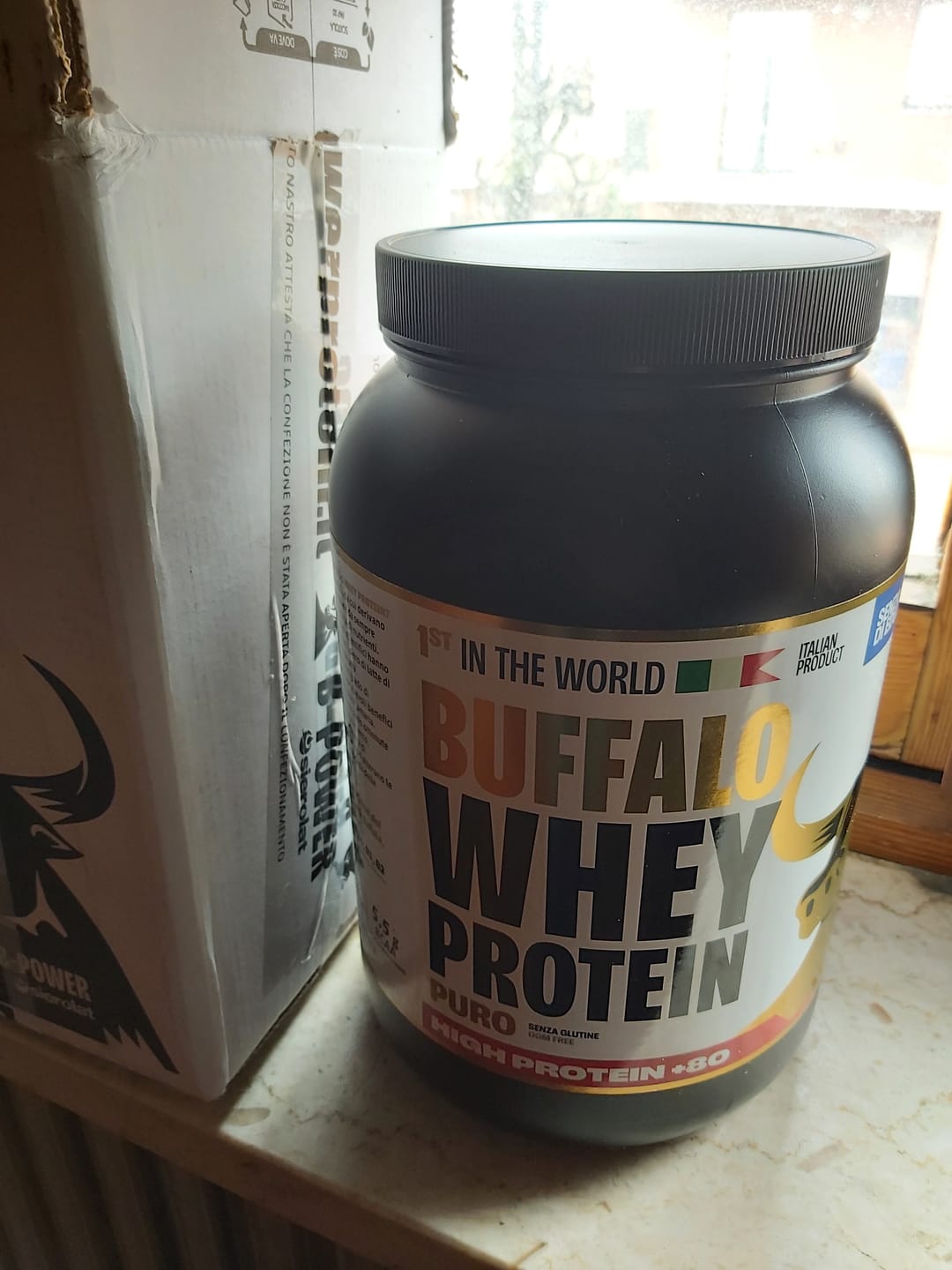 Customer photo review of +80 High Protein senza Edulcoranti - Buffalo Whey Gusto Puro - Proteine in Polvere