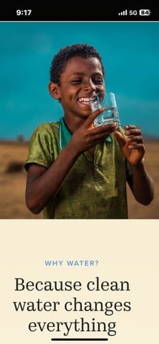 Customer photo review of DONATION: Give the gift of Water