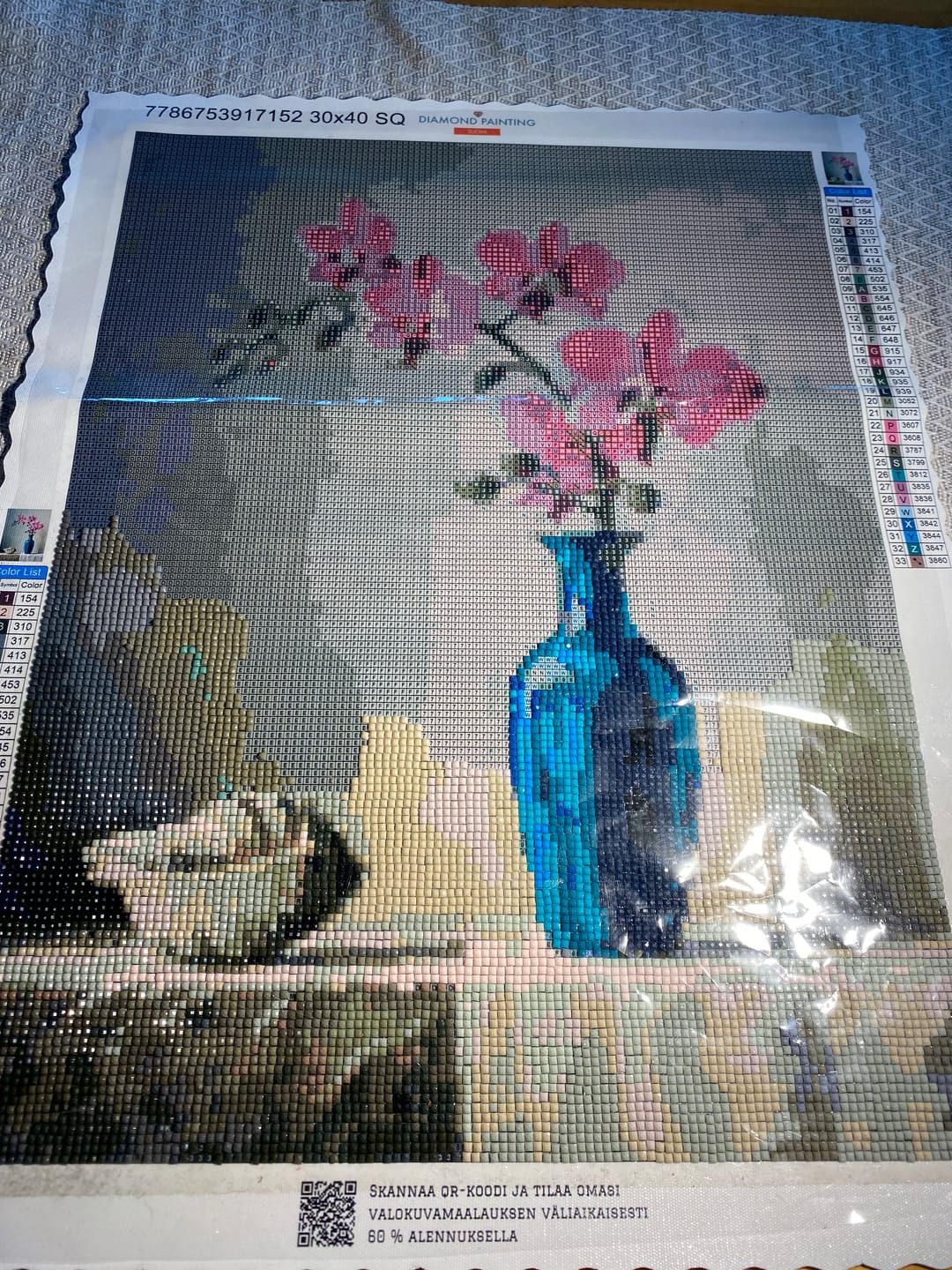 Customer photo review of Diamond Painting -maalaus omasta kuvasta