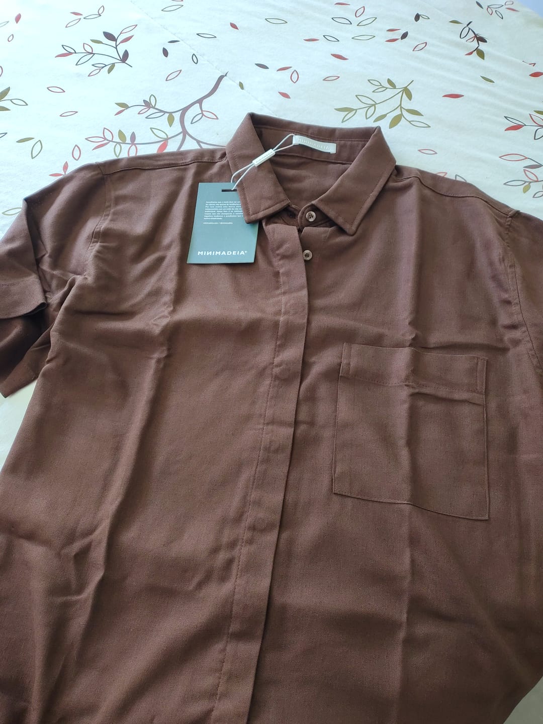 Customer photo review of Camisa Jambo Marrom Escuro