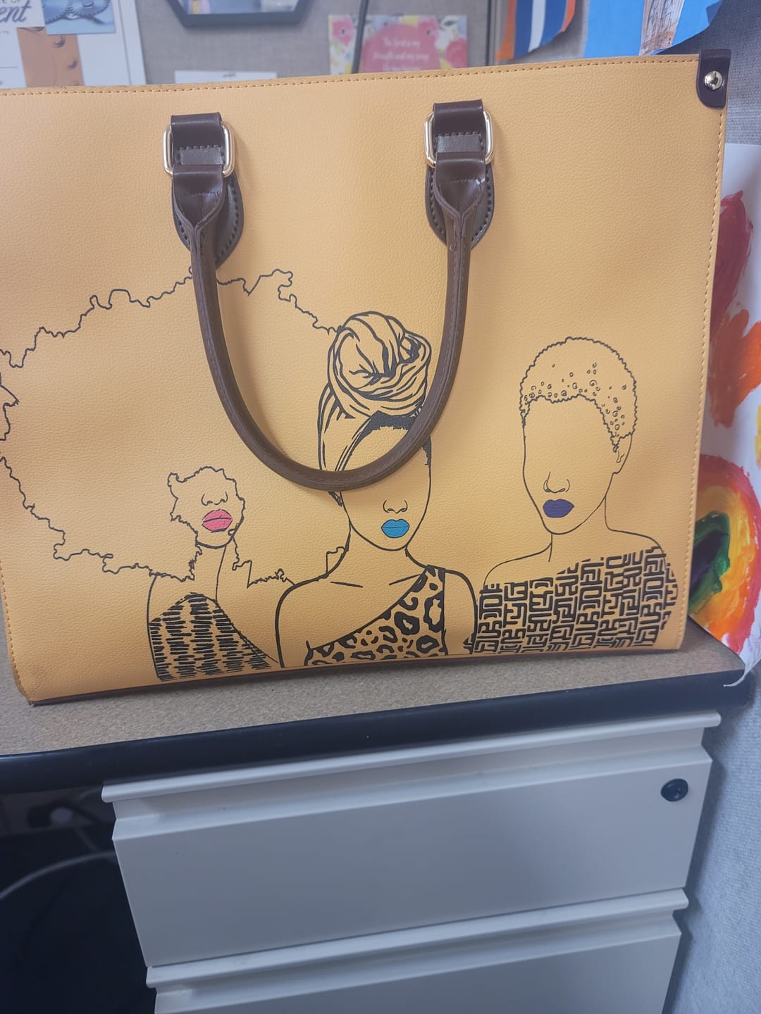Customer photo review of Mahogany Tote Bag