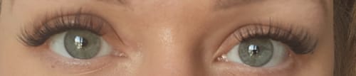 Customer photo review of Lazy Girl Pre-Glued Lashes - Eclipse