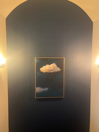 Customer photo review of Blue Cloud No1 Print