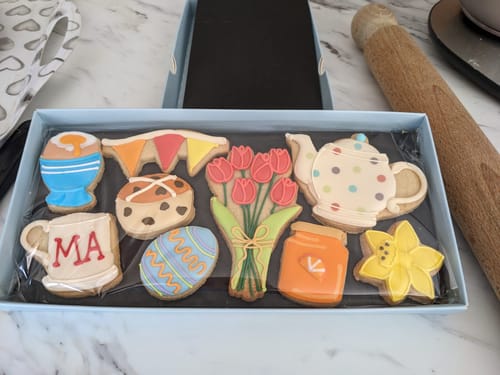 Customer photo review of Deluxe Easter Breakfast Biscuit Box