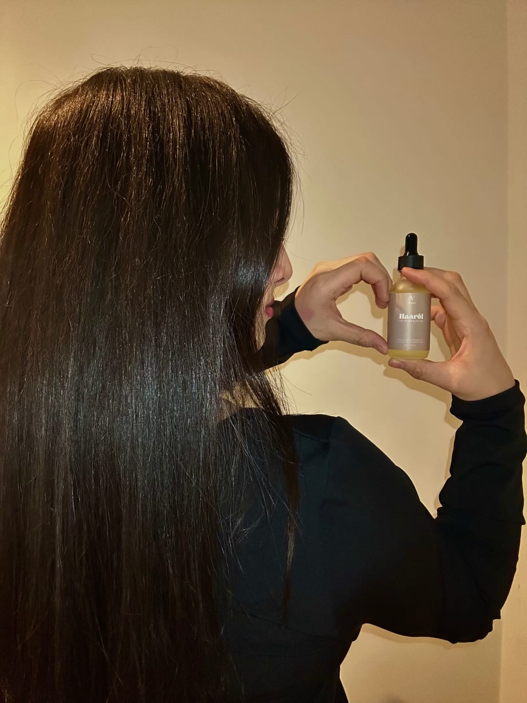 Customer photo review of Veganes Haaröl für schnelles Wachstum