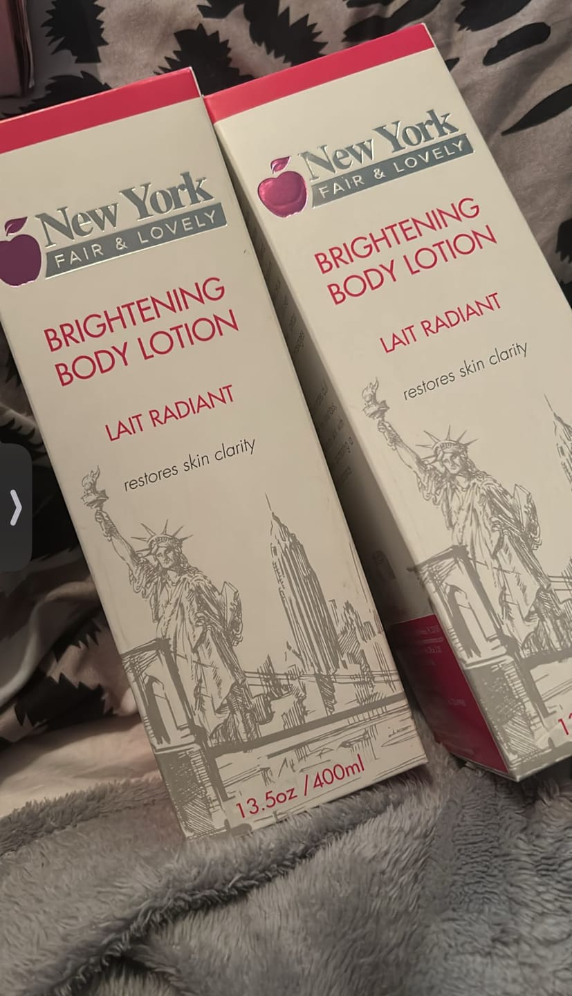 Customer photo review of New York Fair & Lovely Body Brightening Lotion - 400 ML