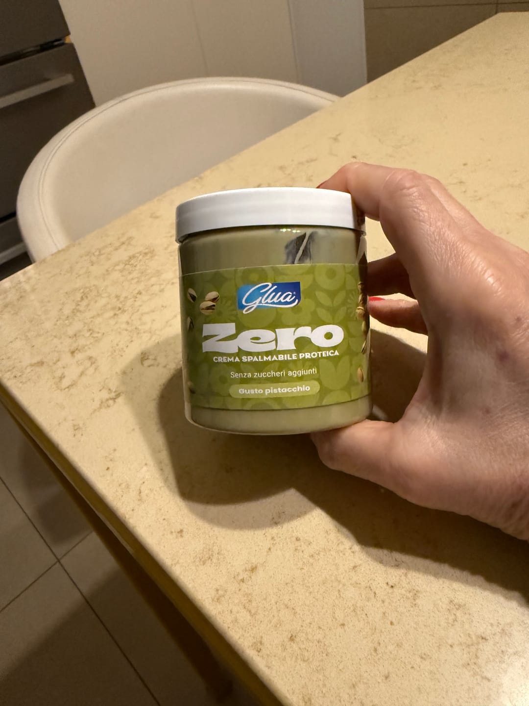 Customer photo review of Crema spalmabile proteica gusto pistacchio