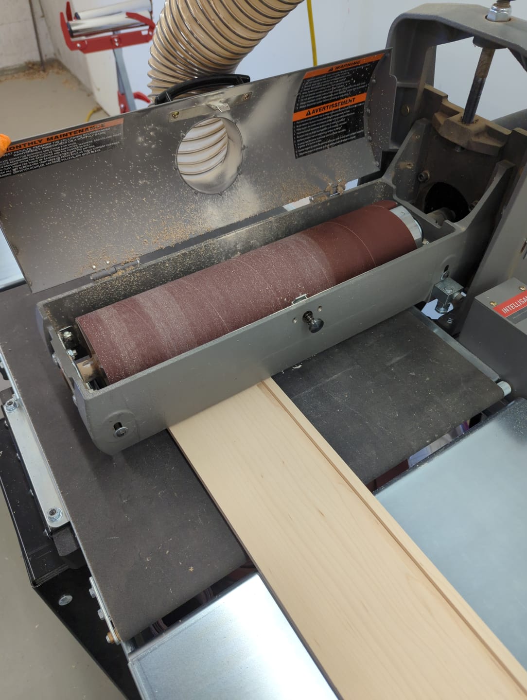 Customer photo review of 3 inch X 70 FT Woodworking Aluminum Oxide Cloth Drum Sander Strip Roll
