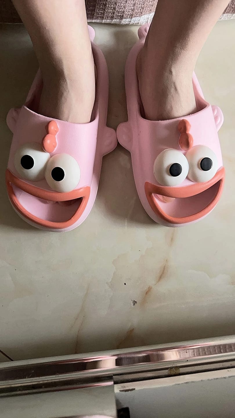 Customer photo review of Snappy Fish Slides 🐟🌴⛱️