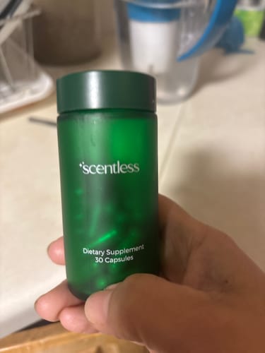Customer photo review of Scentless Deodorant Supplement