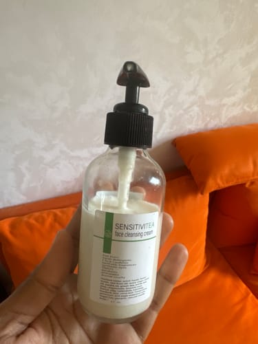 Customer photo review of Sensitivitea Extra Gentle Face Cleanser with White Tea and Chamomile