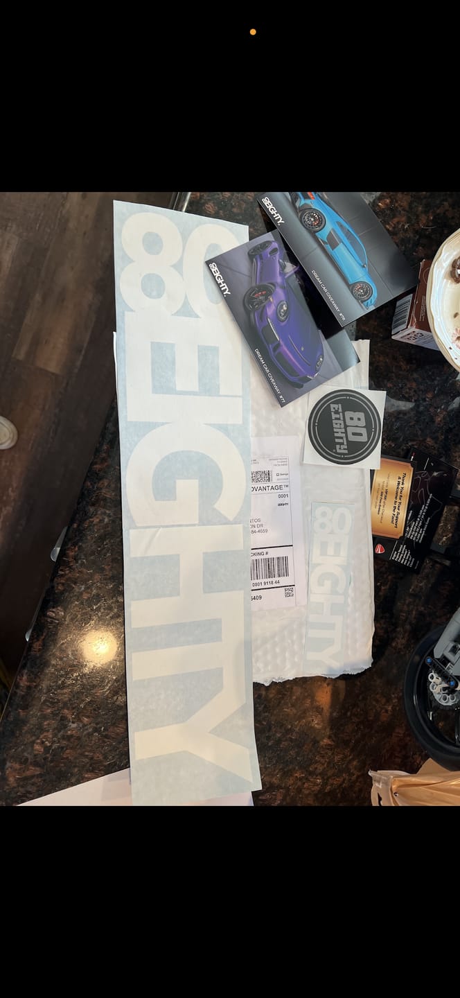 Customer photo review of 80Eighty® White Decal