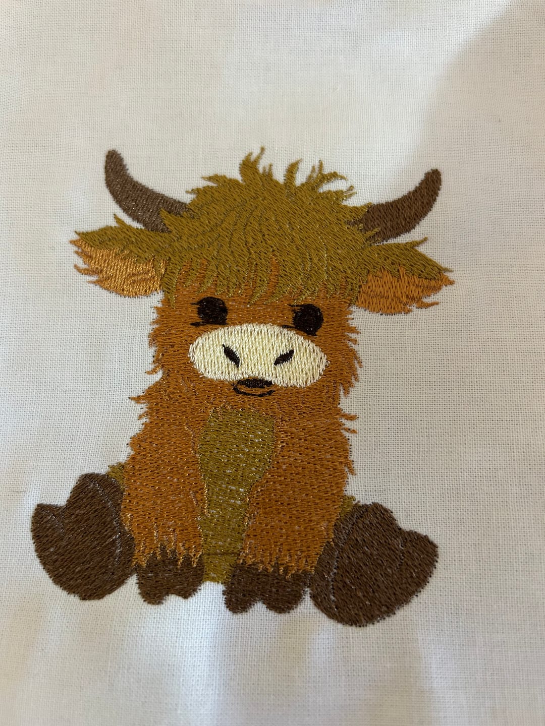 Customer photo review of Per Metre Tear Away Iron On Hand & Machine Embroidery Stabilizer Interfacing - 59cm / White