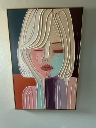 Customer review photo for Plaster Art Texture Painting #SG256